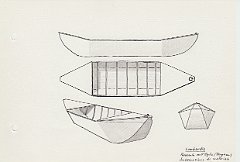115-Lombardia - Palazzolo sull'Oglio - Bergamo - imbarcazione di materiale moderno dipinto di rosso